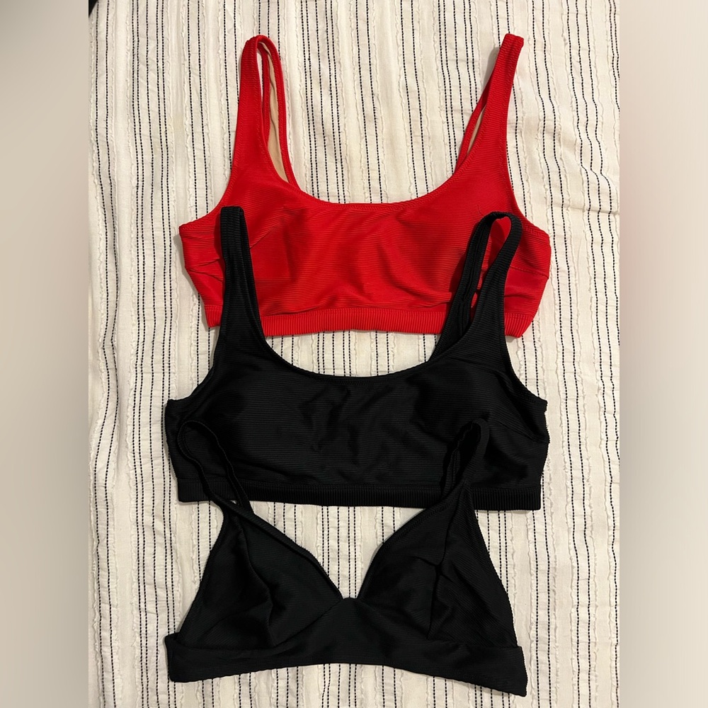 Old Navy Ribbed Bikini Top Bundle Size XL EUC